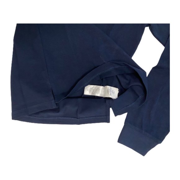 NWT Polo Ralph Lauren Men's Long Sleeve Cotton Polo Color Navy Size M - Picture 3 of 4